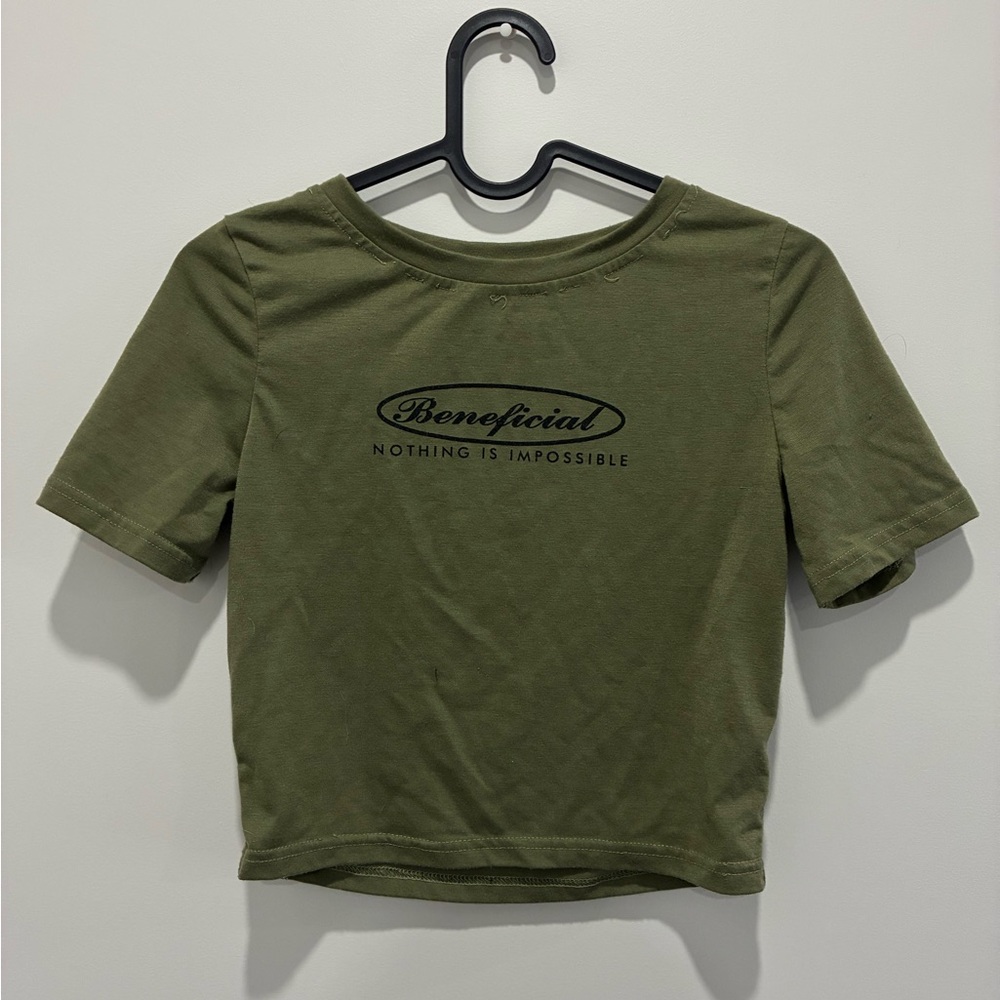 Olive Green Graphic Tee